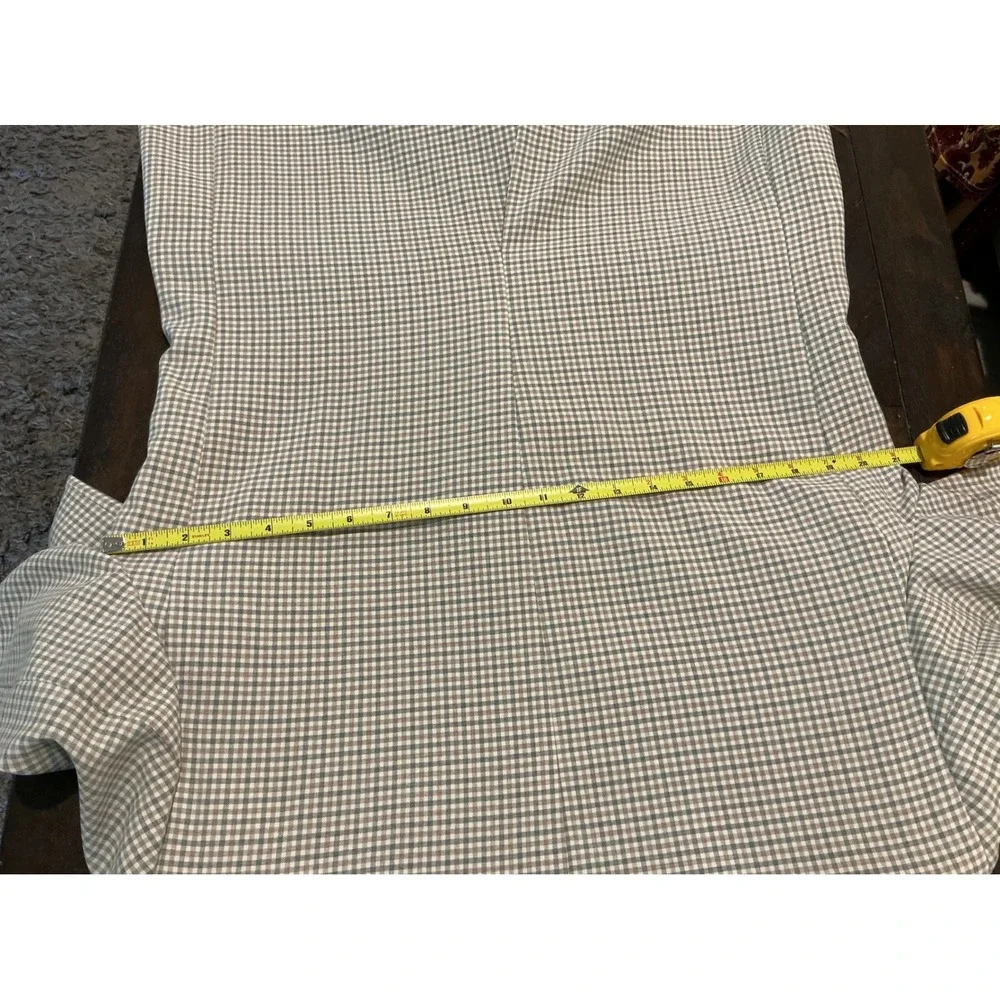 Vintage Haggar Magic Stretch Washable Sport‎ Coat Blazer Tan Grey Check Mens 44L